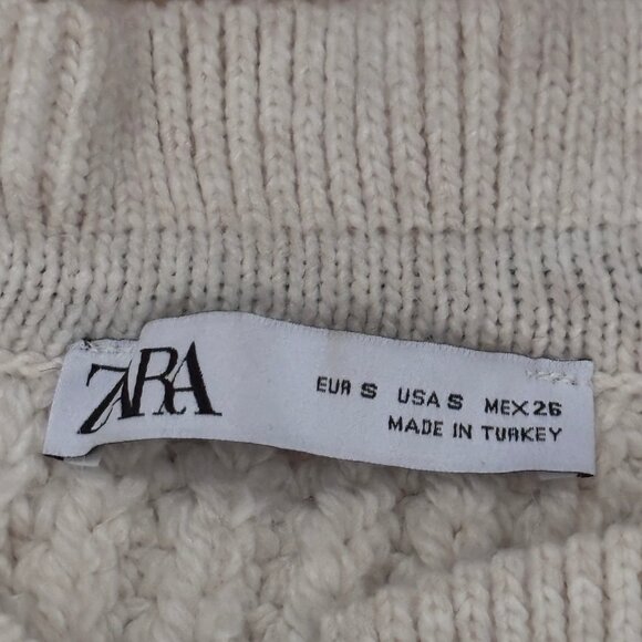 Zara Cozy Ruffle and Bows Sweater in Cream - Picture 11 of 11